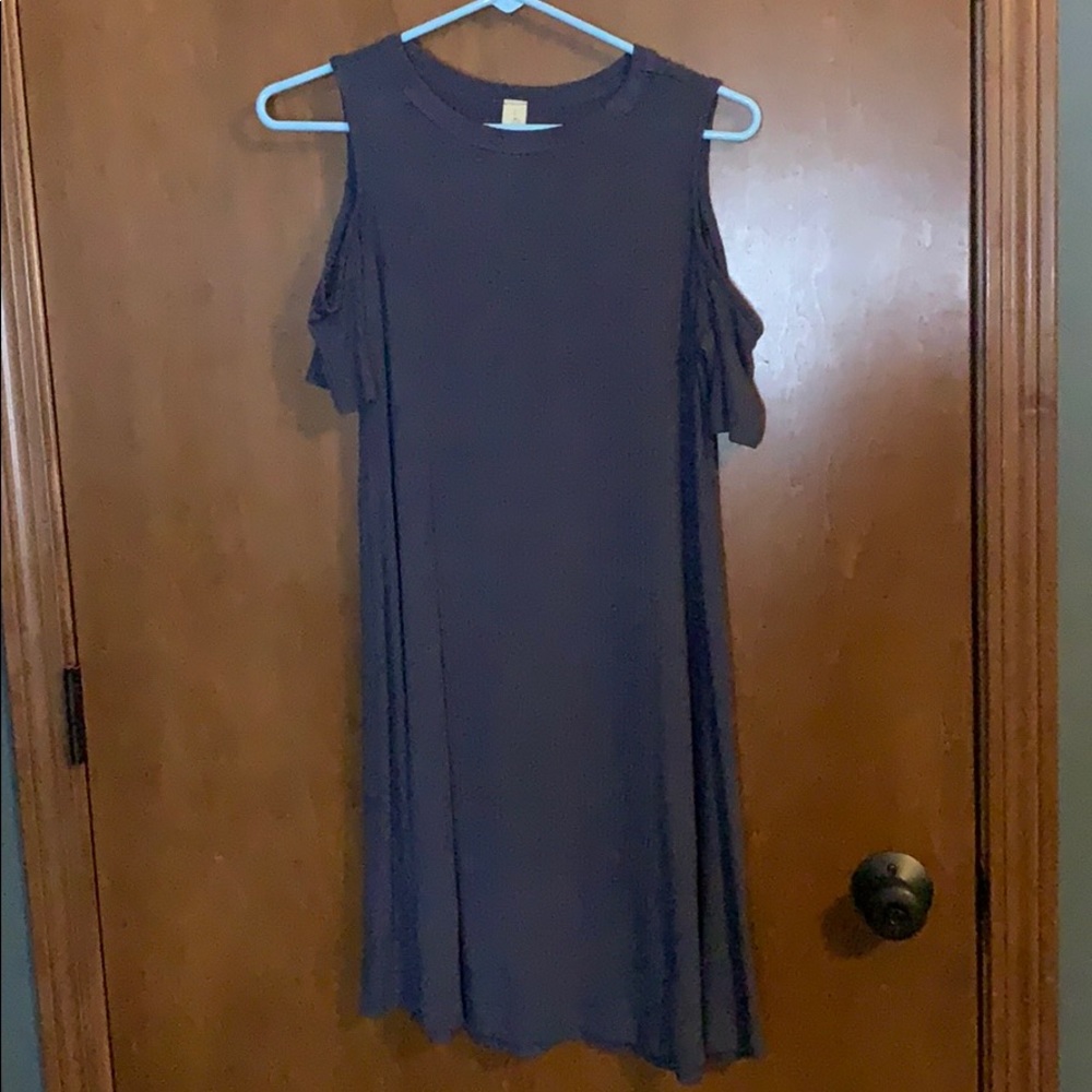 Cotton bare shoulder dress